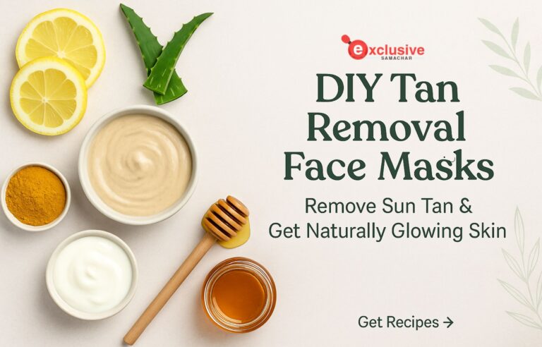 DIY Tan Removal Face Masks to Remove Sun Tan and Get Naturally Glowing Skin Homemade tan removal face masks using natural ingredients like aloe vera, turmeric, and tomato
